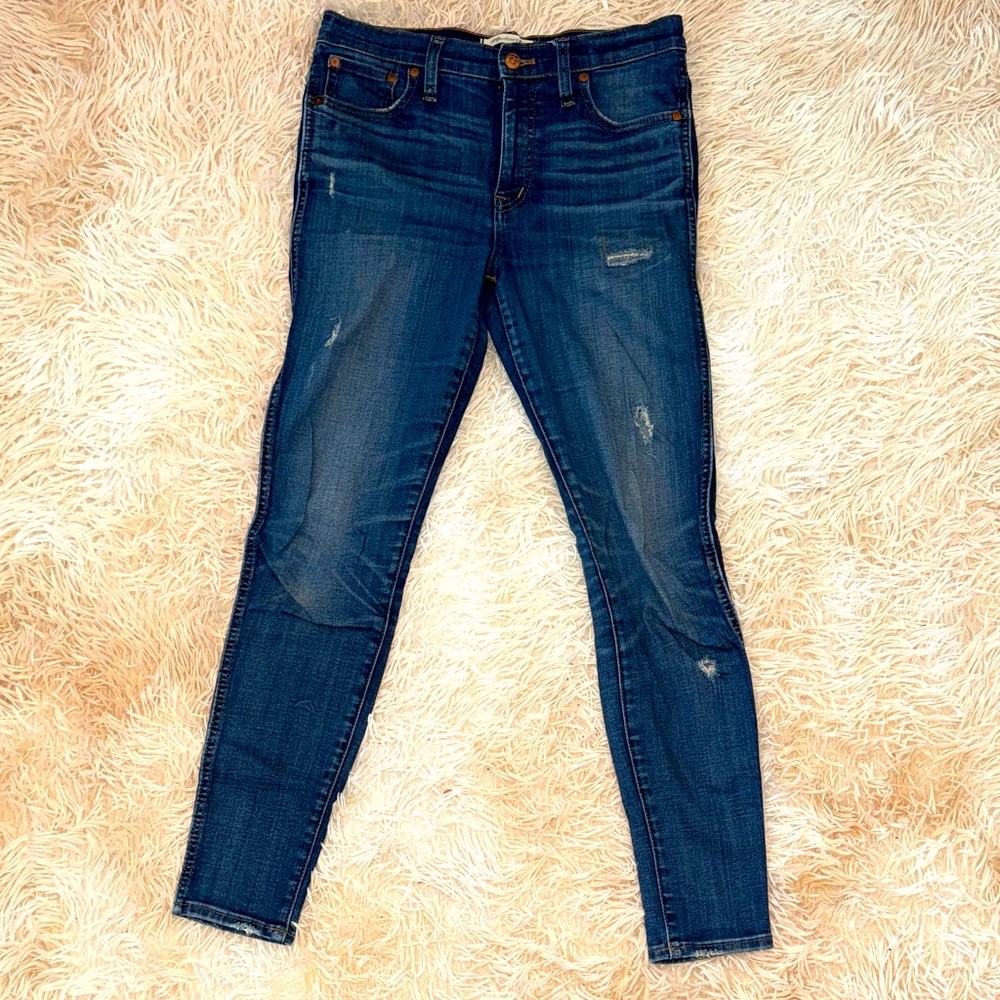 Madewell Dark Blue High Rise Skinny Jeans - 28